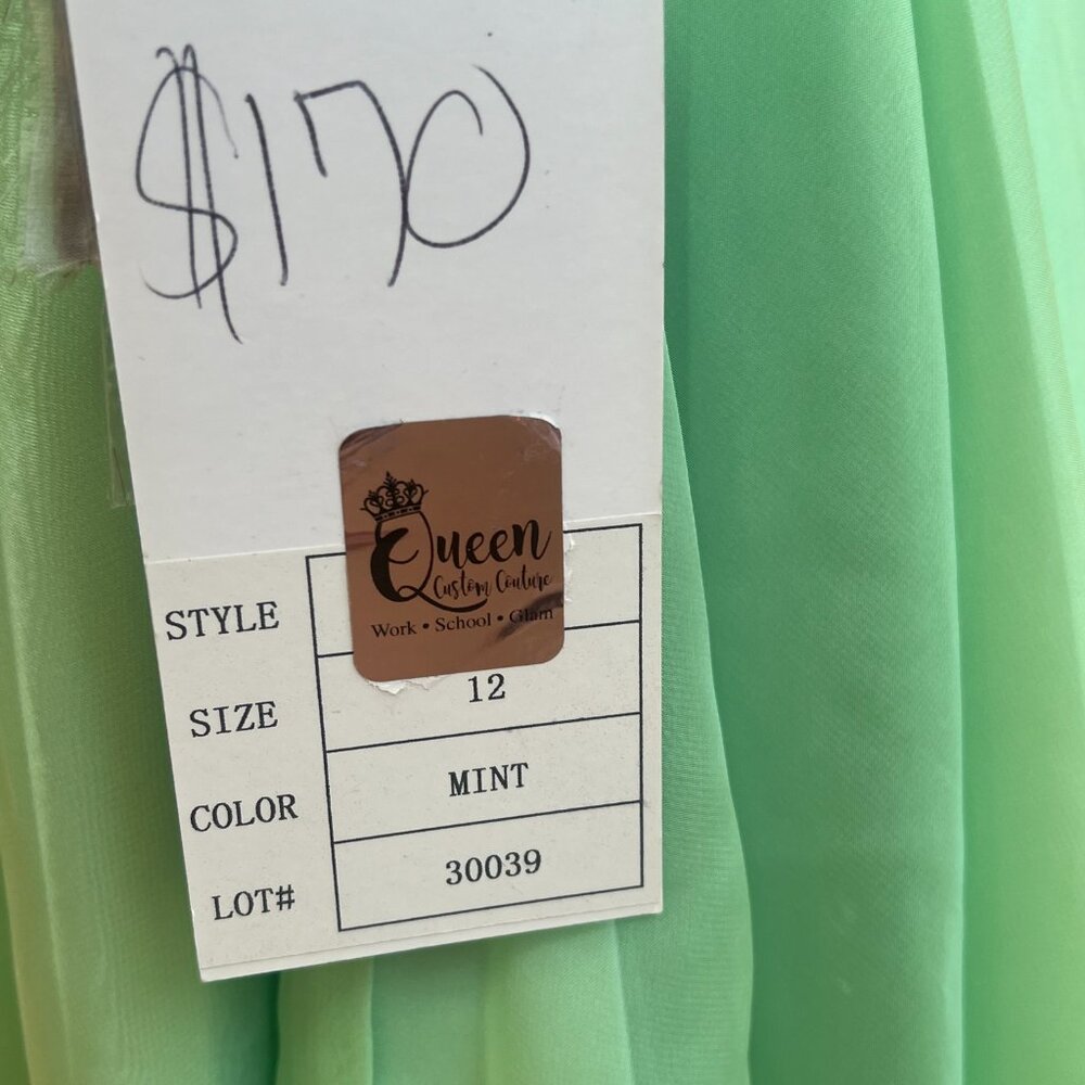 AlyceParis Mint Green Party dress size 12 - Picture 9 of 16